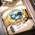 Swiss Brand New Multifunction Mens Watch Waterproof Glow Quartz Watch Live Export Bestseller Drop Ship
