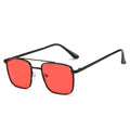 2022 New Overseas Pair Bridge Men Sunglasses Square Frame Metal UV-Proof Sunglasses Outdoor Sunshade Glasses Wholesale