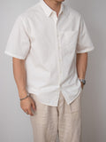 Nengmeng All-Cotton 3/4 Sleeve Casual Shirt