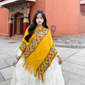 Women's Ethnic Elegant Knit Shawl + Cape 2026 - White
