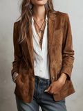 Women's Fall Elegant Jacket 2026 | Trendy Jacket - Red