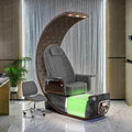 New luxury fully automatic electric foot bath chair C-shaped queen chair design SAP massage pedicure chair for