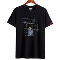 white large size men's short-sleeved t-shirt new half-sleeved clothes trendy body shirts for men and