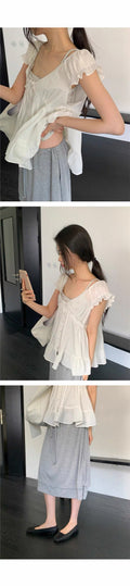 Summer Korean K-Pop V-Neck Shirt