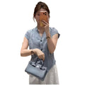 Summer Korean Casual Short Sleeve V-Neck Lightweight Loose Shirt