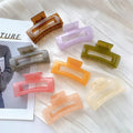 Large No. Fruit Freeze Color Square Claw Fresh Elegant Back Brain Spoon Updo Claw Clip Head Jewelry Hair Accessory