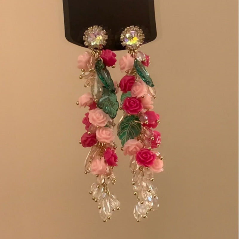 Colorful Flower Stud Earrings - view 10