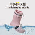 儿童雨鞋女童新款可爱卡通小狗雨靴室外防水男童四季加绒PVC软底