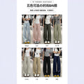 american quick-drying overalls for women 2026 summer thin loose high-waist casual wide-leg sports pa