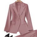 Women's Office Professional Waist-Tie Fitted Jacket + Top 2026 - Royal Blue