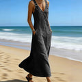 Casual Fashion V-Neck Loose Dress + Long Skirt