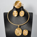 Overseas Western ins Breeze Asymmetric Base Pad Set Pearl Pendant Necklace Bracelet Set Ring Earrings Jewelry Set Women