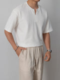 Nengmeng Old Money Henley Knit Tee