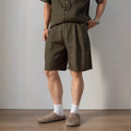 Nengmeng American Retro Lyocell Mid-Length Shorts