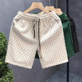 men's summer fashion light luxury versatile casual shorts men's teenagers' personalized printed draw