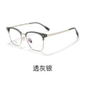 Beesfen Prescription Glasses Men Formal Casual Brow Line Frame Ultra-Light Pure Titanium Optical Frame New Plate BW7003