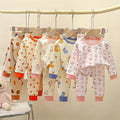 children's underwear pure cotton set autumn new boys' autumn clothes and long johns baby pajamas gir