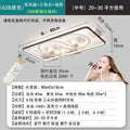 New living room lamp rectangular LED ceiling lamp with fan Nordic brightened intelligent voice control living room main lamp