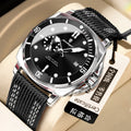 Swiss Brand Large Dial Casual Leather Band Mens Watch Quartz Watch Live Export Bestseller Drop Ship