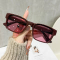 Square UV-Proof Unisex Western Sunglasses Personality Influencer Pick Street Snap Premium Sunglasses