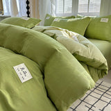Waffle Plaid Green