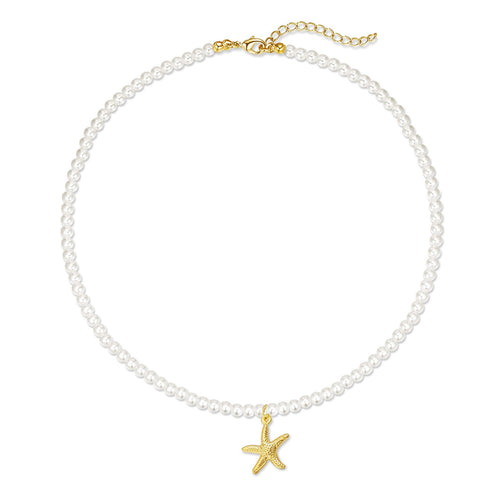 Amazon Bestseller Western Fashionable Accessory Niche Design Detail Starfish Pendant Choker Premium Light Luxury Necklace