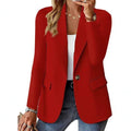 Women's Casual Fashion Lapel Collar Fitted Blazer 2026 - Black