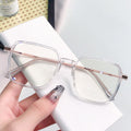 Overseas Photochromic Anti-Blue-Light Glasses Big Frame Stylish Fashionable Slender Sunglasses Can Fit Prescription Photochromic Plano