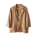 Women's Spring Casual 3/4 Sleeve Cropped Blazer + Top 2026 | Casual Blouse - White
