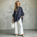 Bohemian Vacation Straight Leg Fake Two-Layer Pants + Top 2-Piece Set