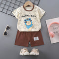 Women's Summer Cotton Short Sleeve Set 2026 | 2 Piece Outfit Set - Orange