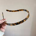Retro Acetate Headband Women Premium Non-Slip Press Dispatch Face Wash Head Headband Simple Versatile Going Out Hair Accessory