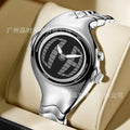 Original Genuine y2k Unique-Shaped Pair Display Watch Men Twisted Retro Fashionable Vintage Breeze Stylish Waterproof Watch