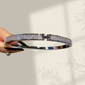 Overseas New Starry Sky h Bangle Fashionable Paris Bridge Set Inlay Full Diamond Bracelet Women Copper Coated 18K Light Luxury Hand Jewelry