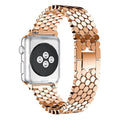 Fits Apple iwatch1-8 Third Gen Metal Fish Scale Chain Style Apple Band