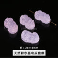 晶典 天然精雕水晶貔貅手工diy饰品配件时尚礼物半成品材料批发