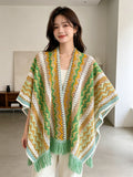 Women's Ethnic Shawl + Cape 2026 - Red