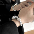 Fits Xiaomi Band 9 Band New 8nfc Version Smart Capable Sports Ceramic White 7 / 6 / 5 Leather Wrist Strap Metal Bracelet