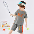 children's short-sleeved football suit, boy's sportswear, girl's quick-drying breathable shorts, med