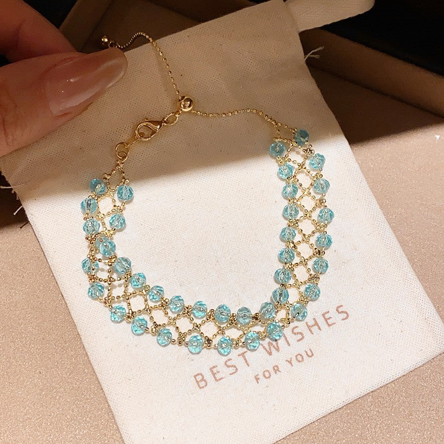 Sparkling Zircon Round Clasp Bracelet - view 9