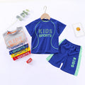 children's short-sleeved football suit, boy's sportswear, girl's quick-drying breathable shorts, med