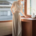 Summer Professional Fashion Shirt + Pants 2-Piece Set