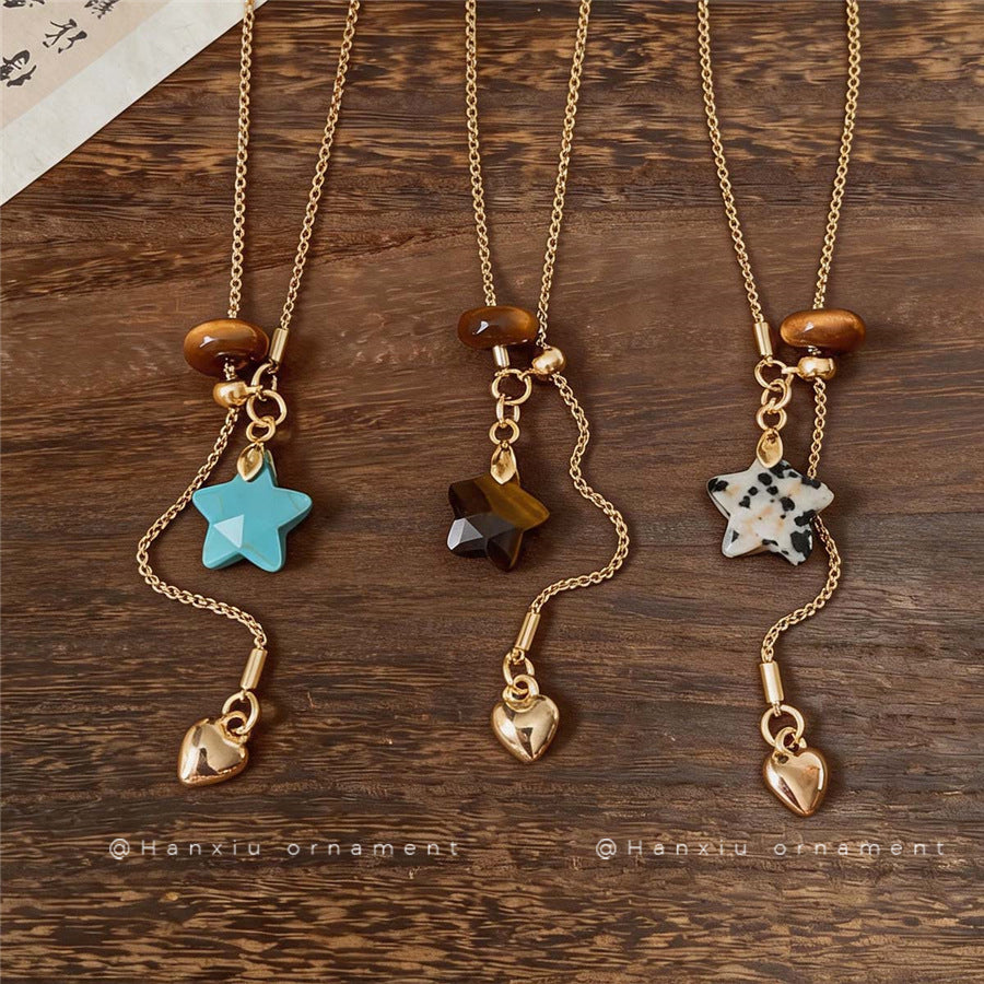 Korean Star Pendant Adjustable Necklace - view 2