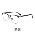 Beesfen New BW51010Z Cinnabar Sun Glasses Prescription With Rx Polygon Big Frame Ultra-Light Pure Titanium Glasses