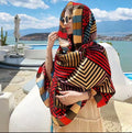 Women's Ethnic Shawl + Cape 2026 - Red