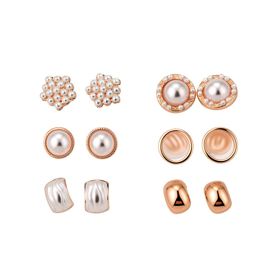 Freshwater Pearl Minimalist Stud Earrings - view 5