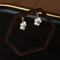 Amazon Bestseller Western Fashionable Jewelry Simple Design Flower Choker Earrings Elegant Necklace Set