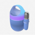 New LED Bluetooth speaker number battery Bluetooth speaker electronic product waterproof car desktop