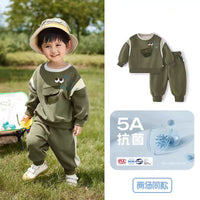 Boys' Cartoon Hoodie Sports 2-Piece Set