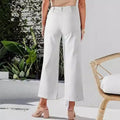 Retro High Waist Loose Wide Leg Straight Leg Pants